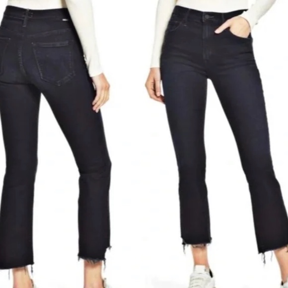 Mother Insider Crop Step Fray Jeans - Picture 1 of 6